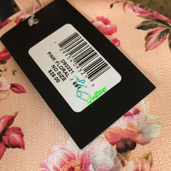 FLASH SALE  🖤🖤 FLORAL PRINT PINK TRENDY BACKPACK - Picture 10 of 10